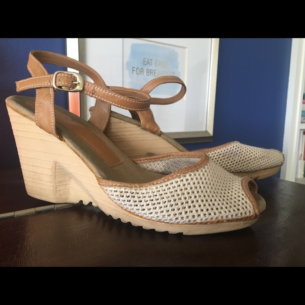 Vintage wedge heels
